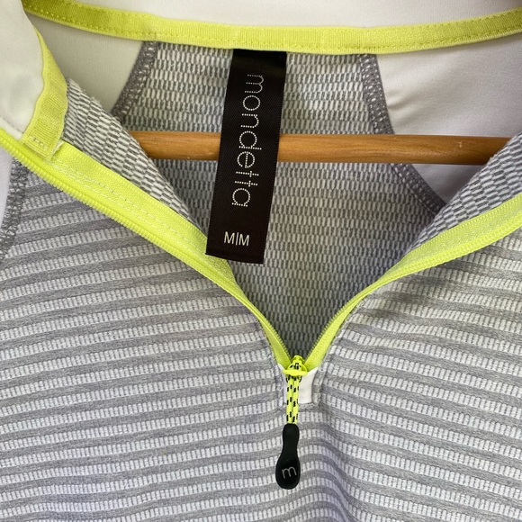 Mondetta white gray athletic long sleeve top M - Picture 6 of 6